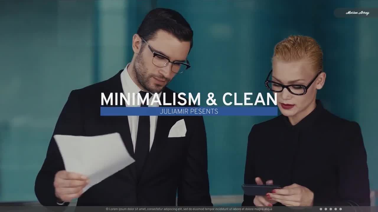 干净的商业幻灯片照片展示素材库精选AE模板