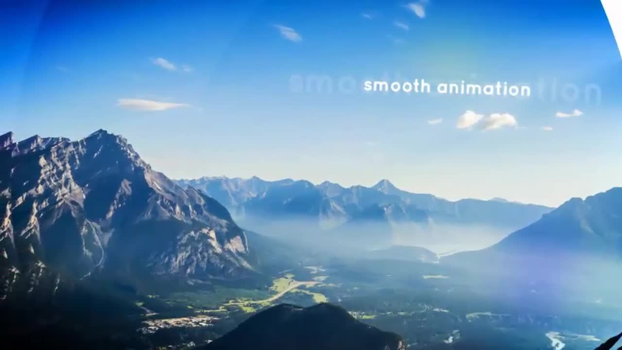 电影开场视差效果幻灯片素材库精选AE模板