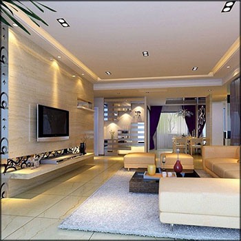 豪华欧式客厅场景素材之家精选3D模型