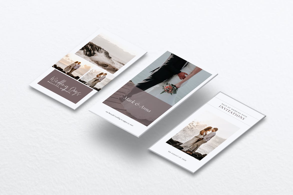 优雅风格婚礼主题Instagram社交素材 ELEGANT Wedding Instagram Stories插图(1)