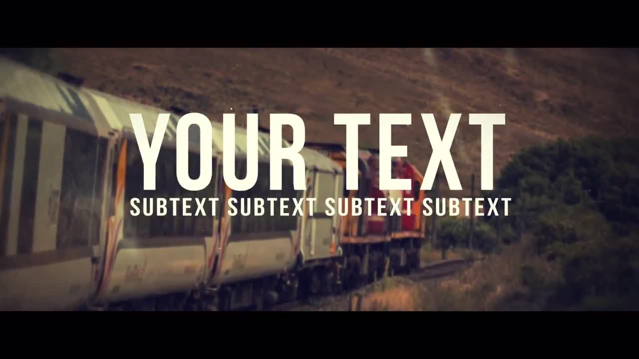 简单而优雅的ae幻灯片过渡模板