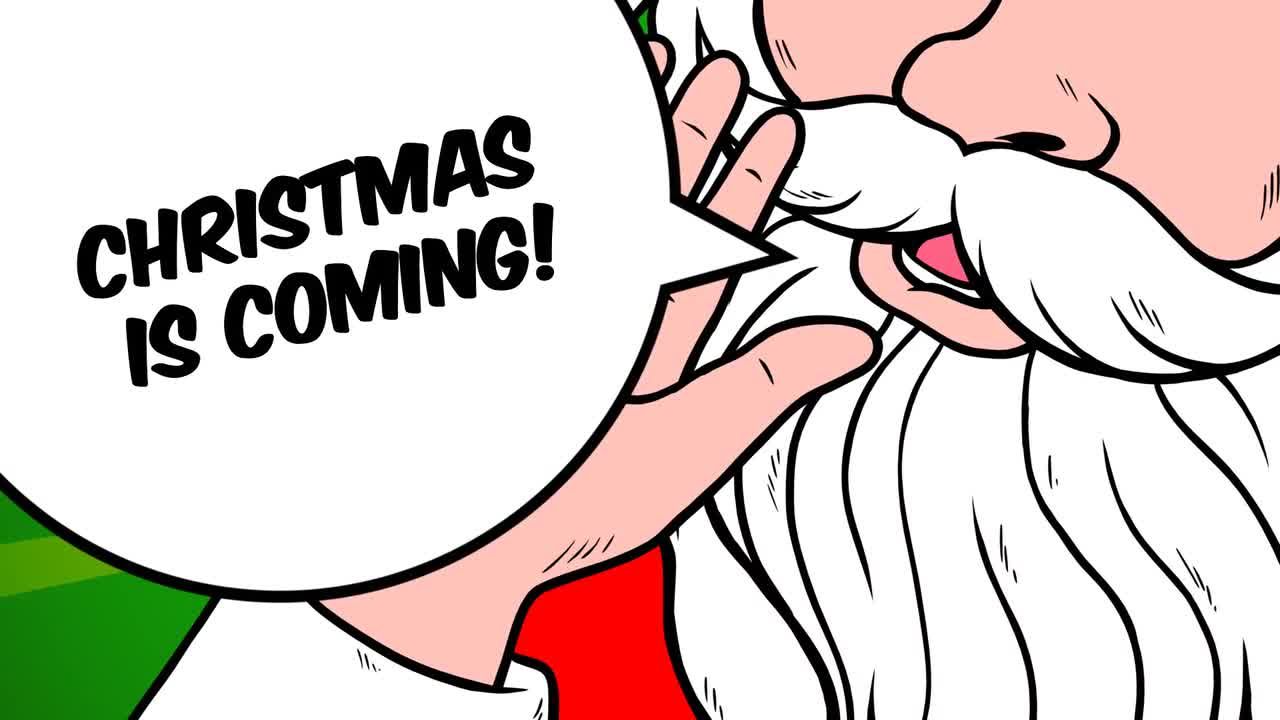 6个圣诞老人流行艺术动画素材库精选AE模板