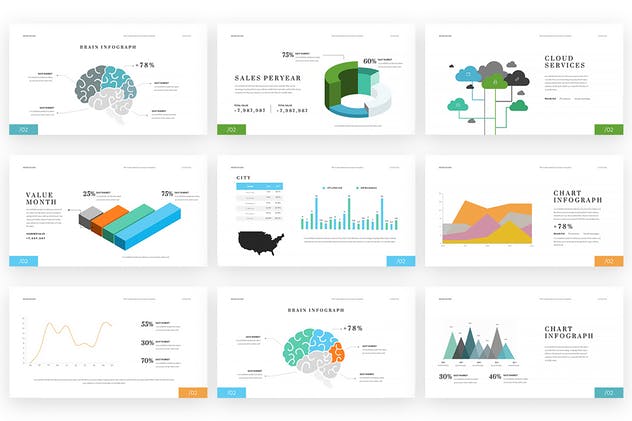 极简创意项目路演PowerPoint设计模板 Kaspa Powerpoint Presentation插图(5)