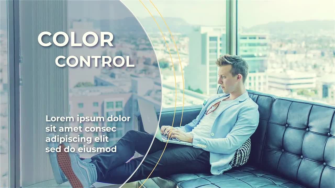 时尚独特的企业幻灯片素材库精选AE模板