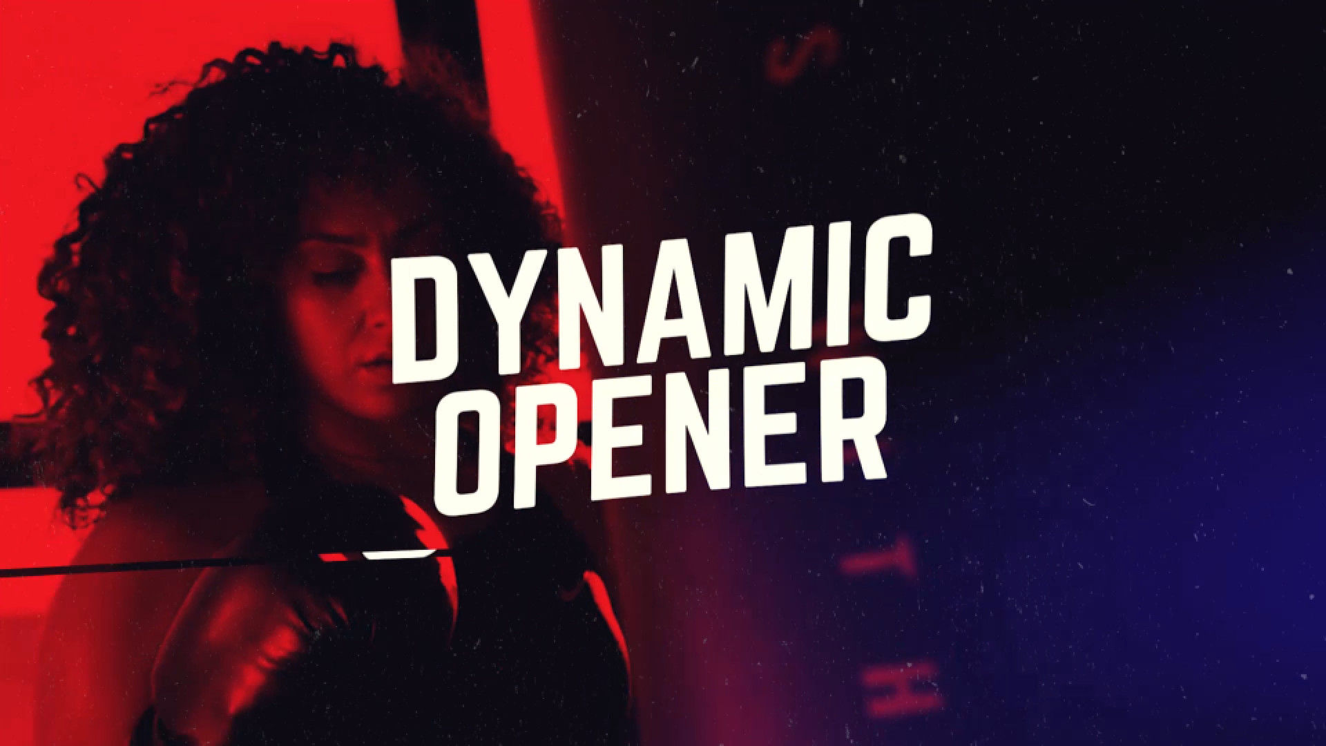 强大的动态图形元素和毛刺促销素材库精选pr模板