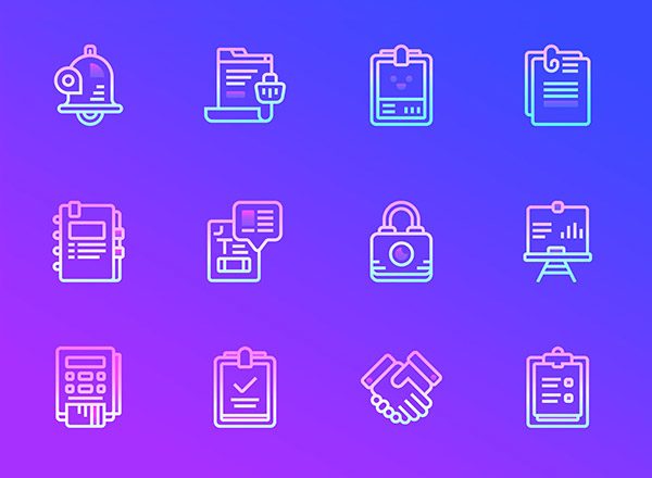 别具一格的电子商务概念图标套装 48 Nolan Business Icons [EPS,SVG,PNG]