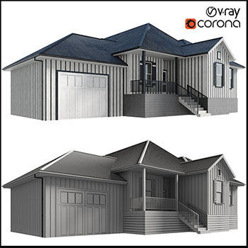 欧式别墅建筑素材之家精选3D模型