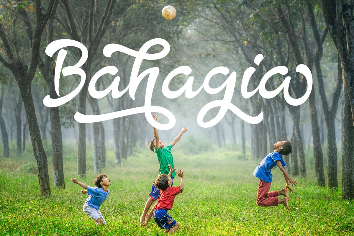 The Rainbow modern calligraphy font插图2