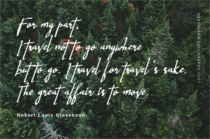 Hastagram Personal font插图6