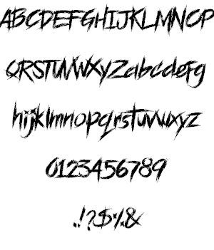 BLOODSEEKER DEMO font插图1