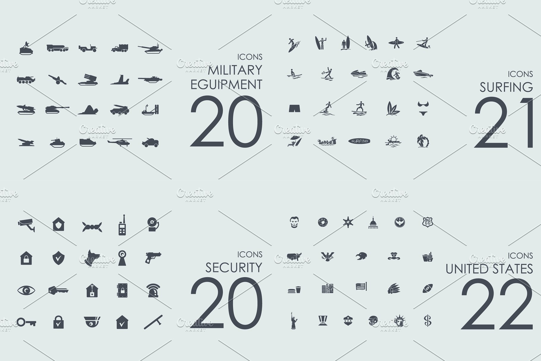 4000枚适合各种行业的图标合集 4000 HAMSTER Icons Library插图(6)