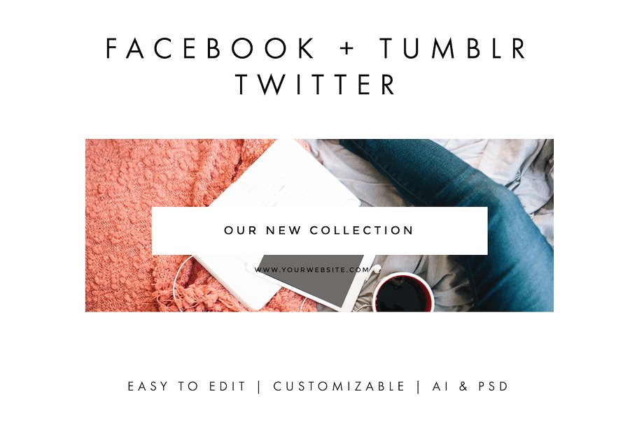 现代社交媒体Banner模板素材库精选 Social Media Banners – Modern插图(4)