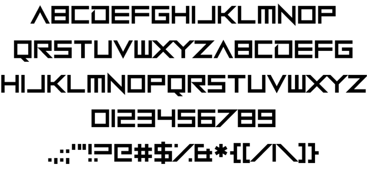 Robot Roc font插图2