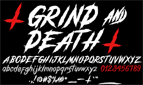 GrindAndDeath_Demo font素材之家精选英文字体