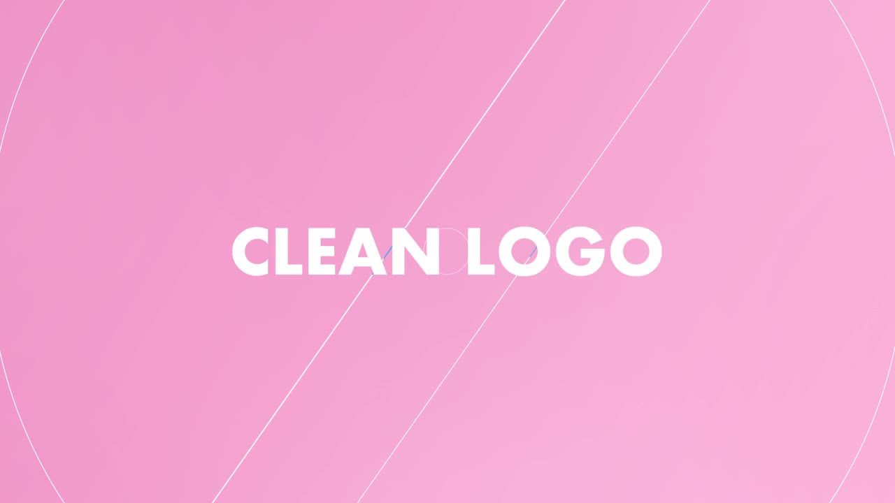 现代简洁徽标显示素材库精选AE模板