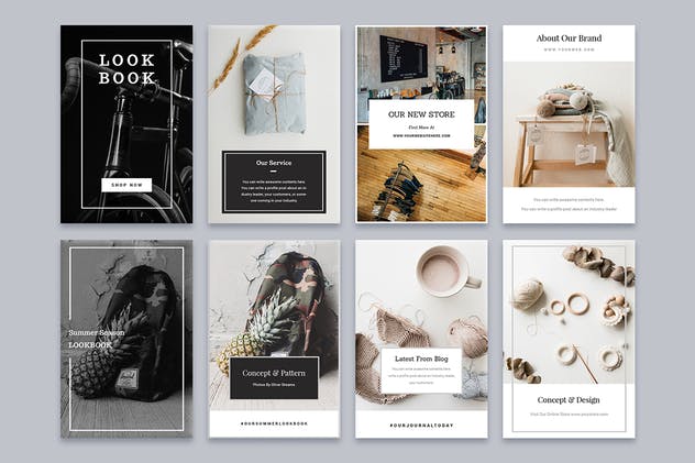 现代时尚Pinterest图片社交分享网站模板素材库精选Vol.8 Pinterest Templates Vol. 8插图(1)