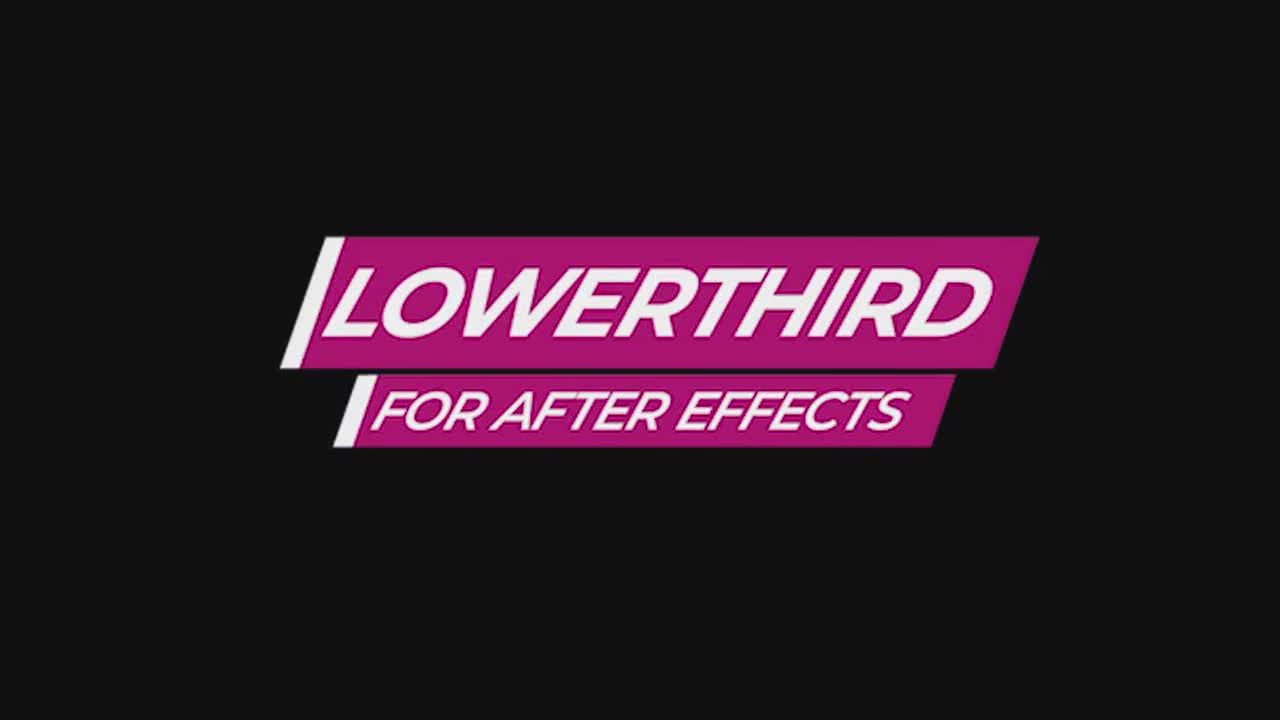 创造性动画下三分之一文本素材库精选AE模板