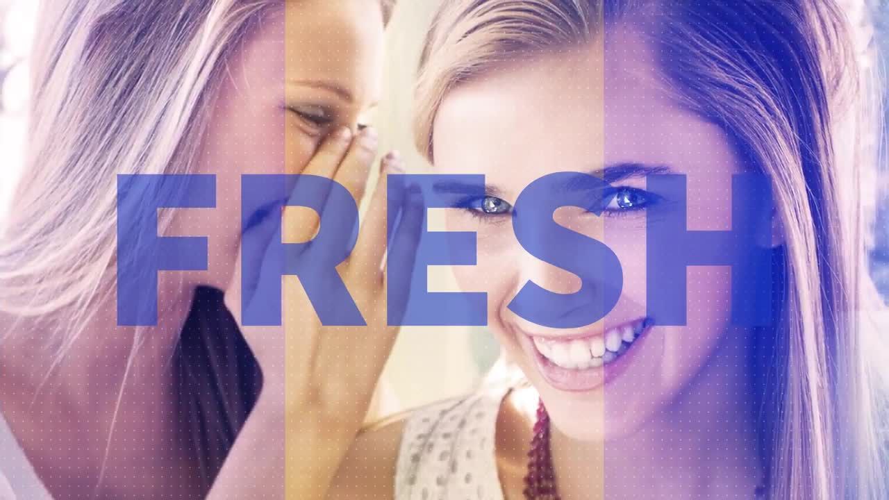 简单干净色彩鲜艳过渡介绍素材库精选AE模板