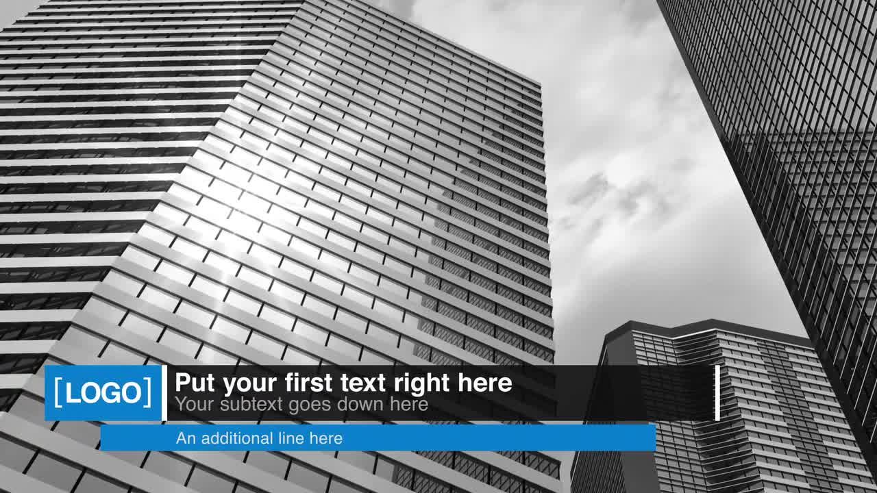 5个生动动画三分之二文本图片素材库精选AE模板