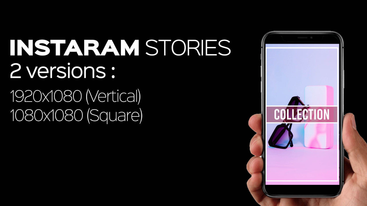 24个时尚设计和动态动画的Instagram故事素材库精选AE模板