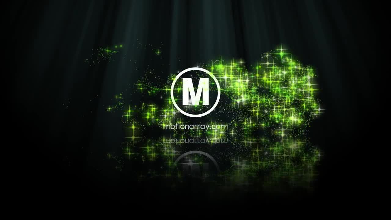 粒子流体徽标动画素材库精选AE模板