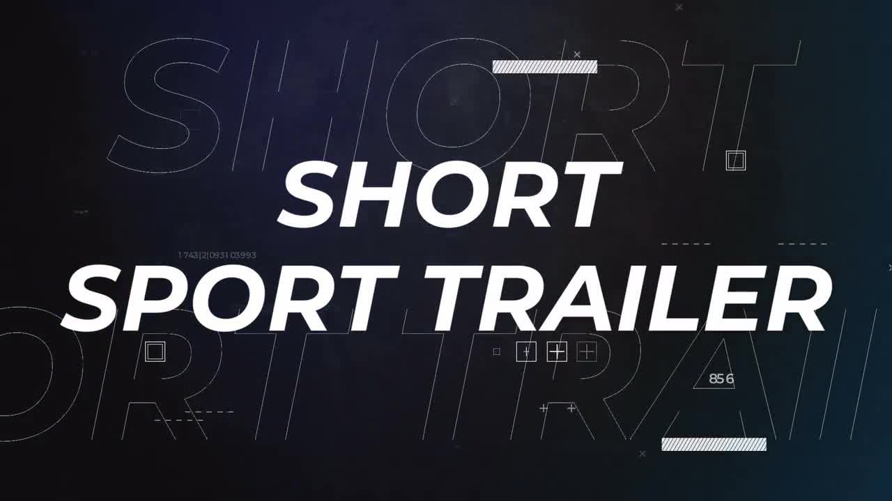 快速的短体育预告片Pr模板
