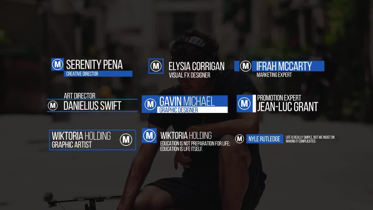 独特的下三分之一公司演示标题素材库精选AE模板