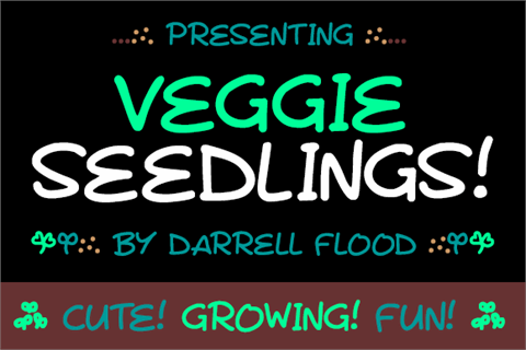 Veggie Seedlings font素材之家精选英文字体