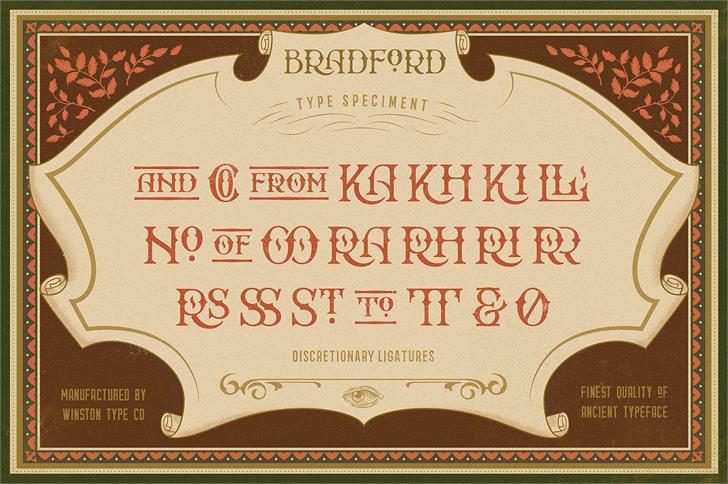 Bradford font插图2 Bradford font插图2