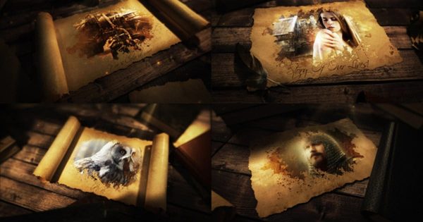 充满文史气息的古代史诗卷特效素材库精选AE模板 Ancient Epic Scroll