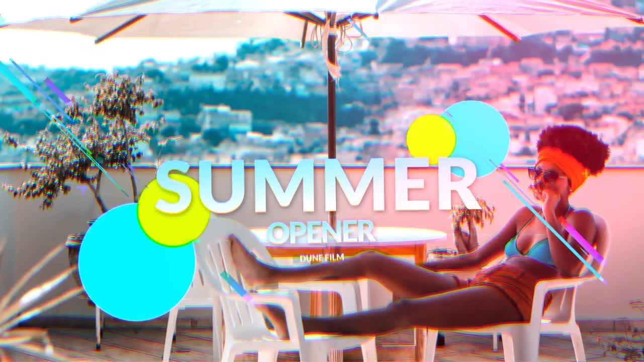 色彩缤纷的夏季时尚转场的素材库精选AE模板