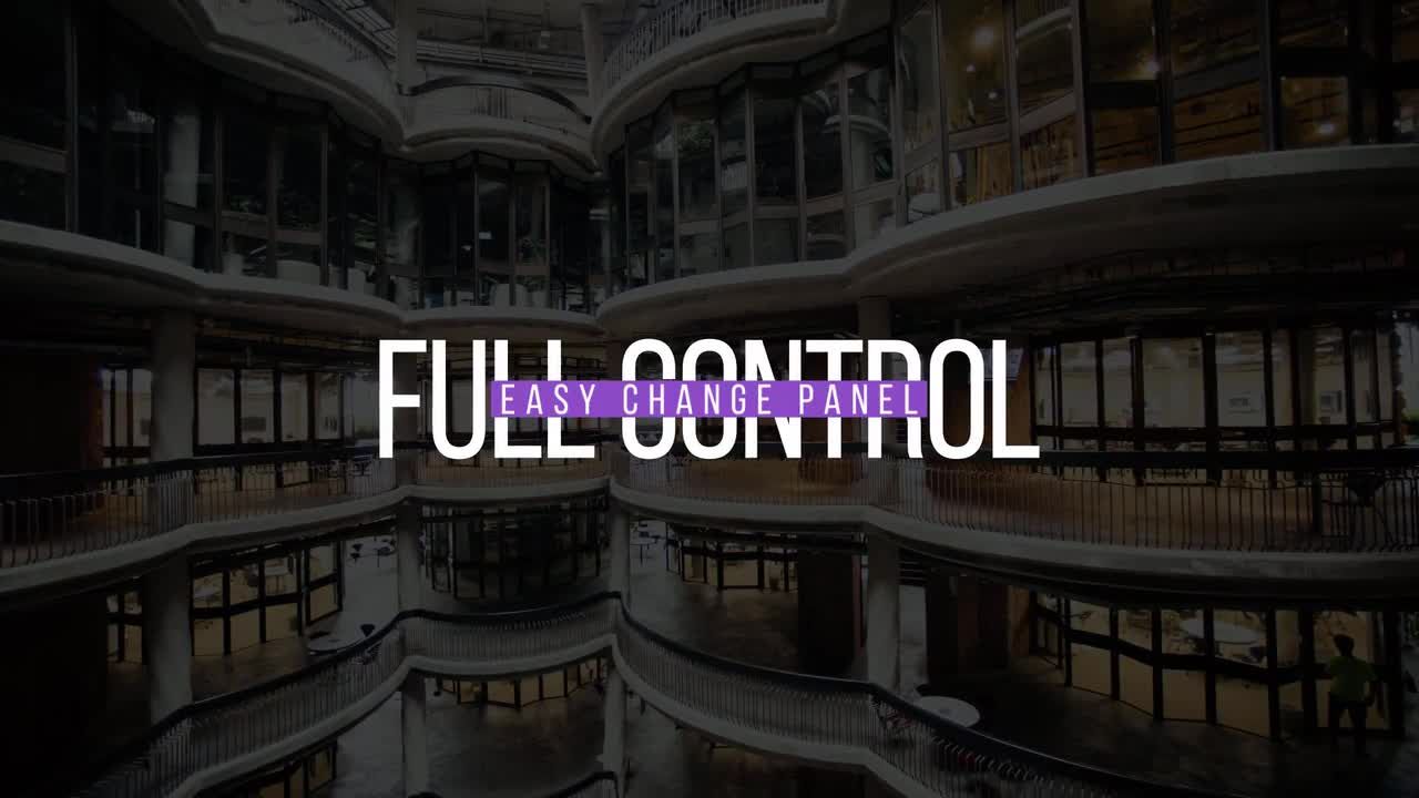 12个干净简洁的全屏标题素材库精选AE模板