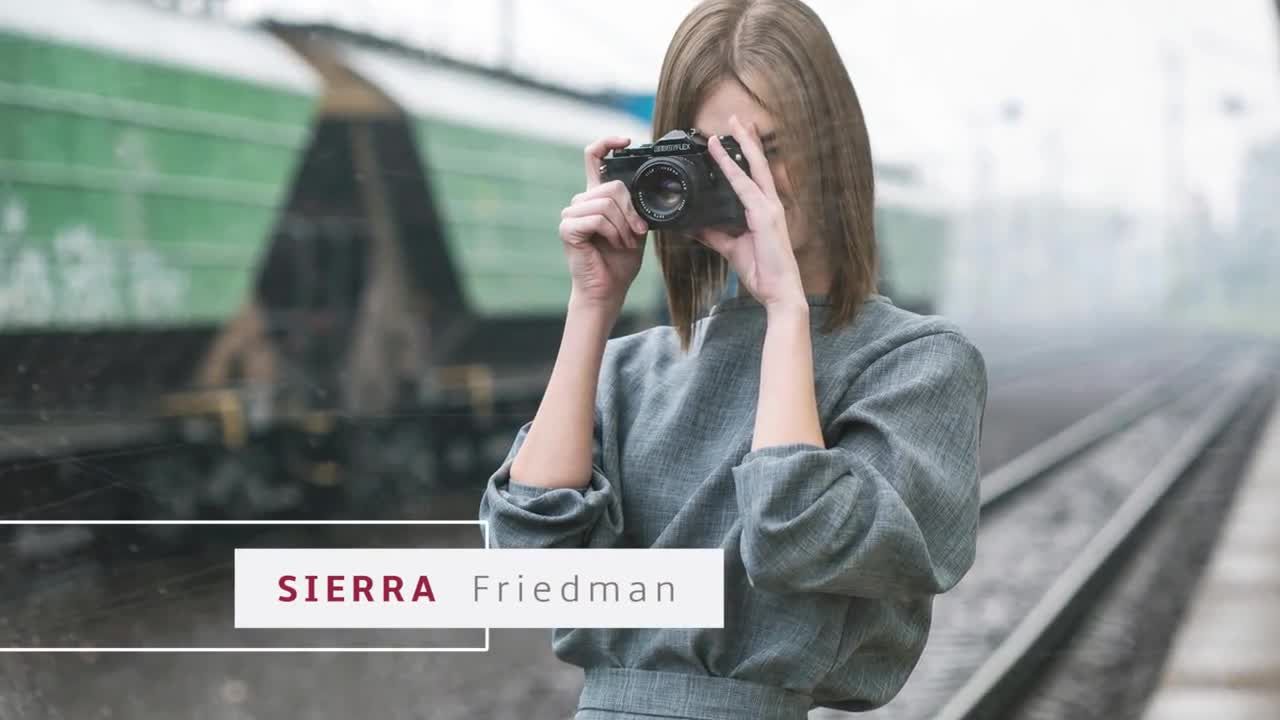 强烈视差风格幻灯片模板Pr模板