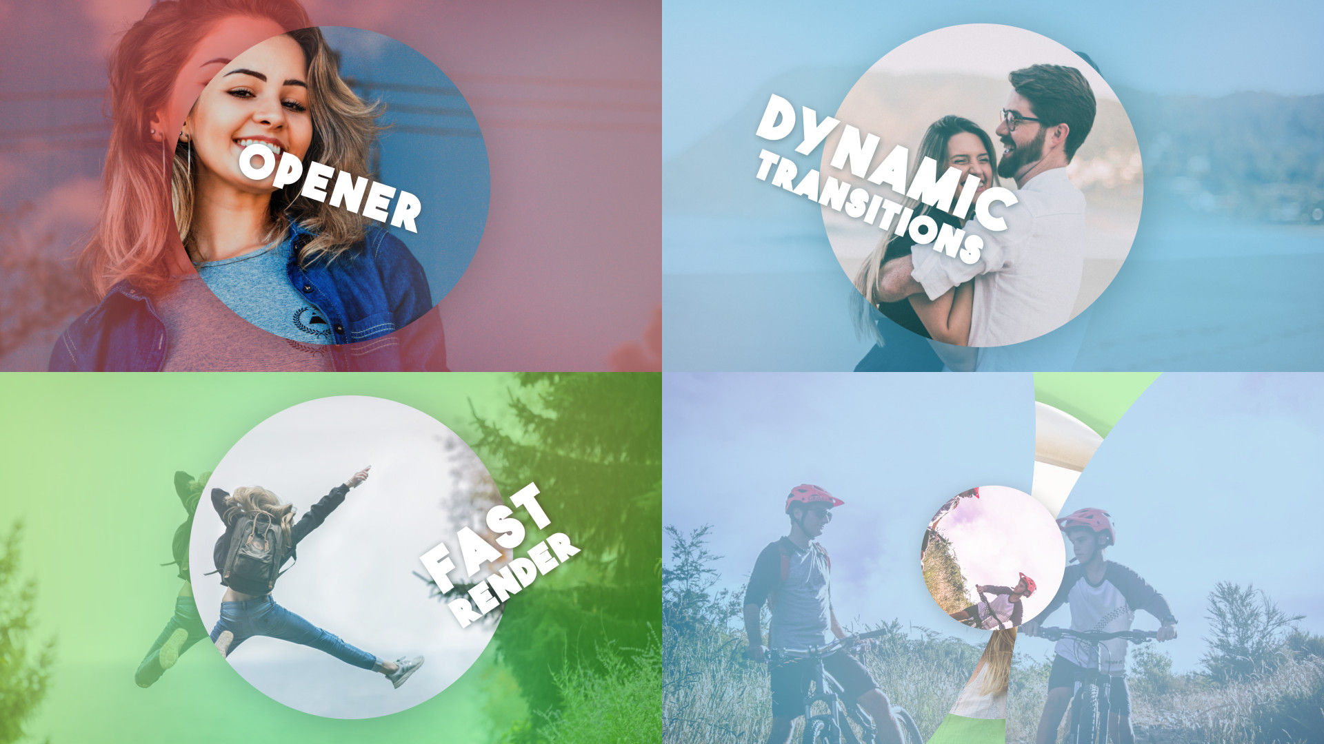 炫彩照片转场效果素材库精选AE模板