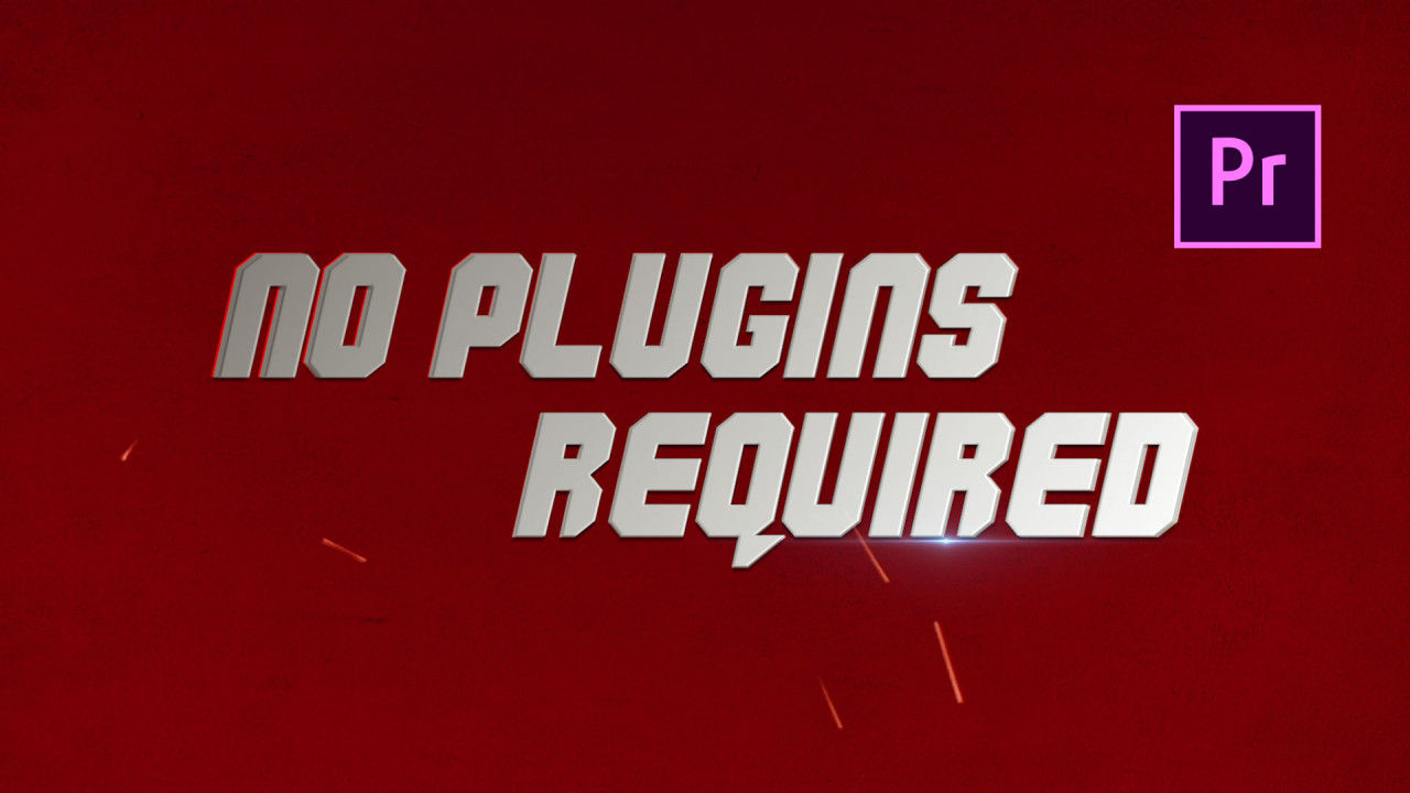 漫画风格转场动画开场素材库推荐PR模板