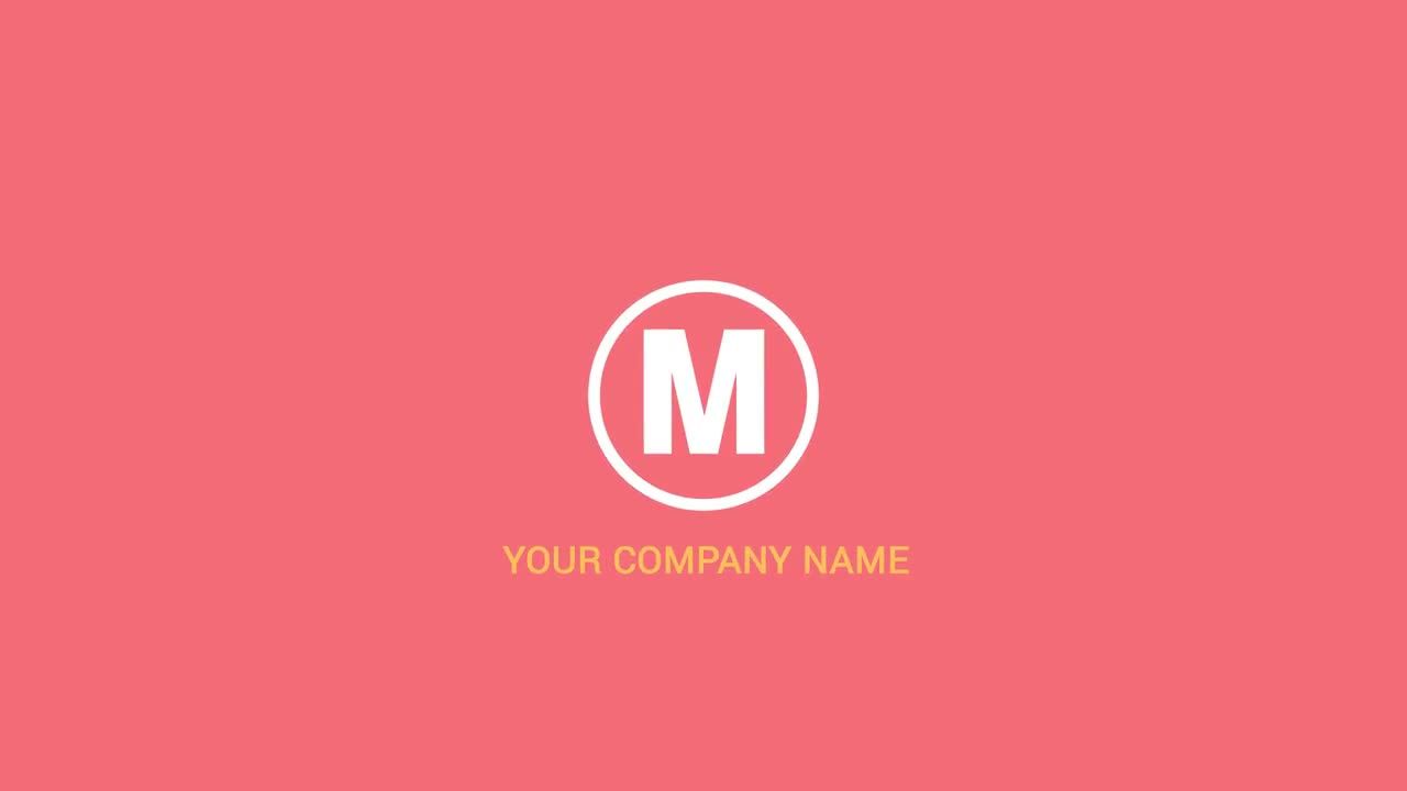 最小徽标明亮动态动画素材库精选AE模板