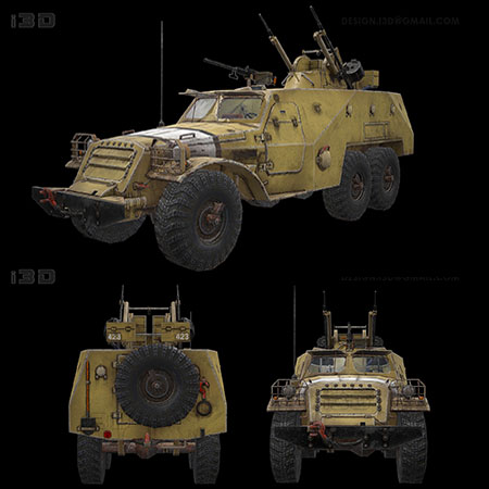BTR-152 TCM-20防空车素材之家精选3D模型