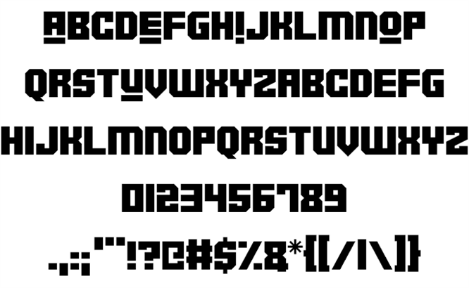 Robotronica font插图1