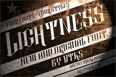 vtks lightness 2 font素材之家精选英文字体