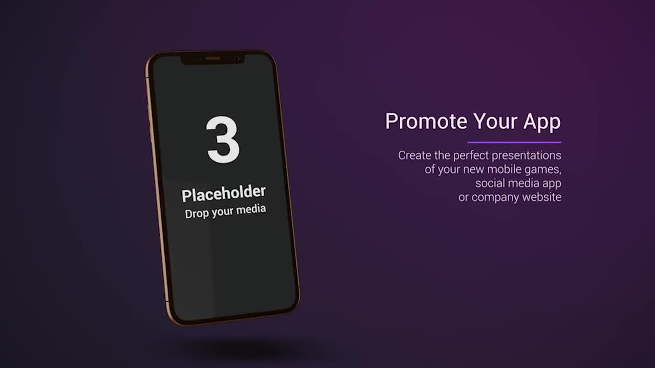 手机APP应用程序产品宣传视频素材库精选AE模板