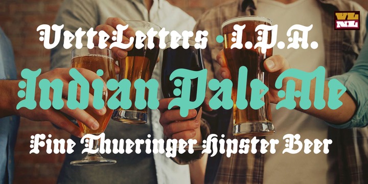 VLNL Thueringer Font插图