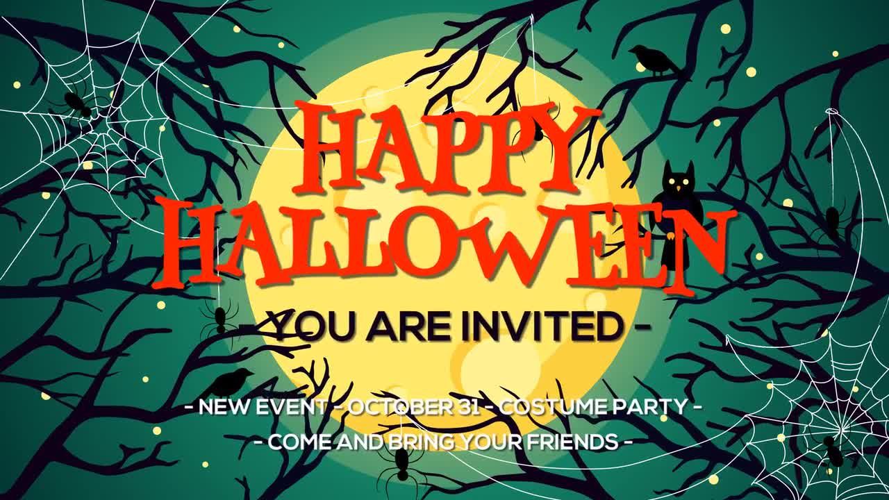 万圣节揭幕战素材库精选AE模板