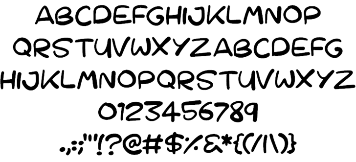 Cartoons 123 font插图1