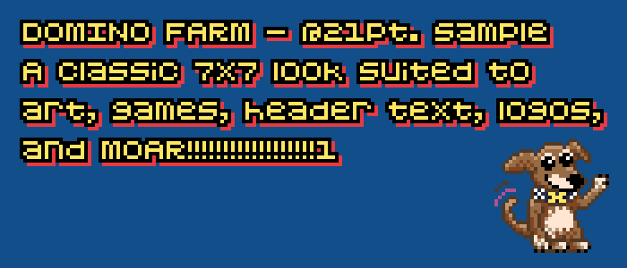 Domino Farm font插图
