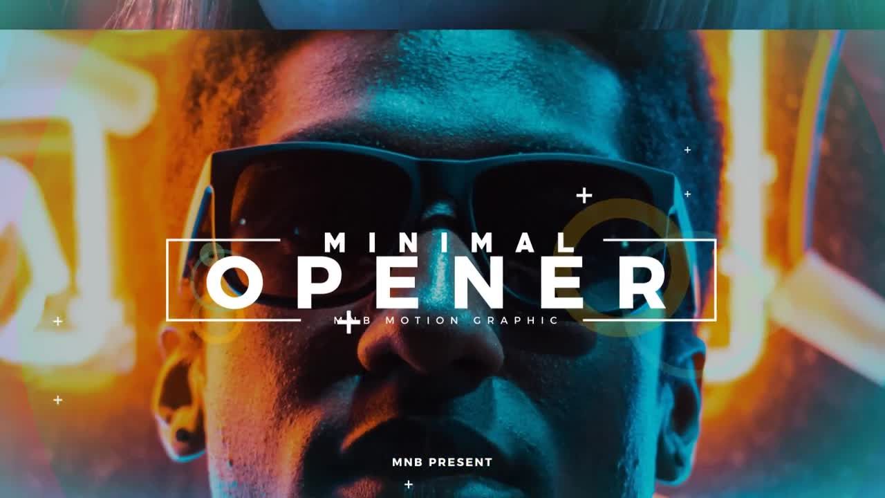 时尚的最小开场动画素材库精选AE模板