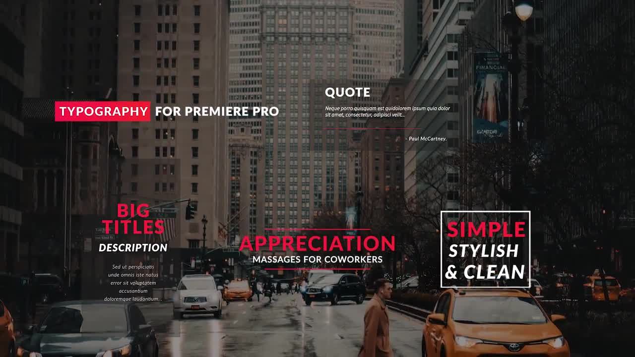 10种独特简单的下三分之一标题素材库推荐PR模板