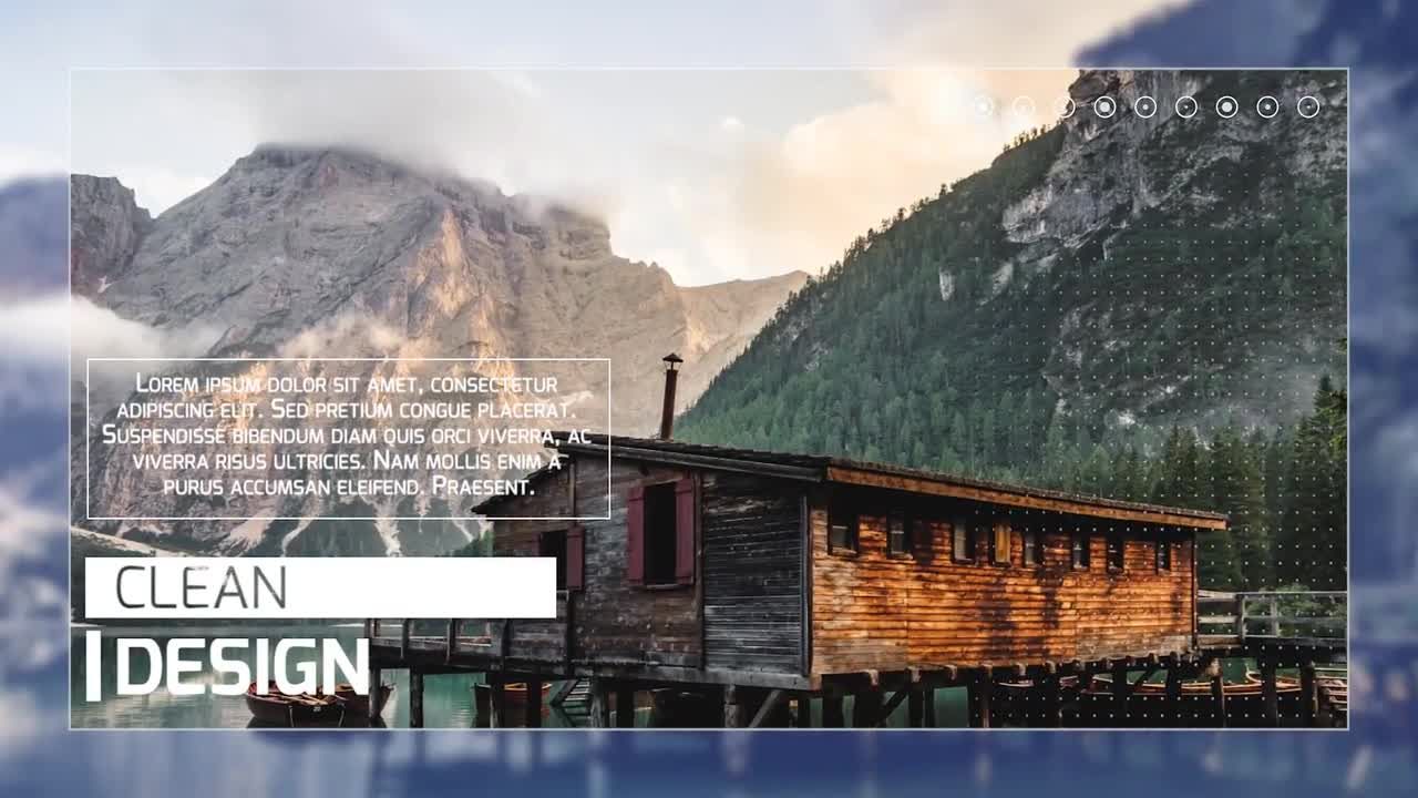 现代清洁幻灯片平滑过渡效果素材库精选PR模板