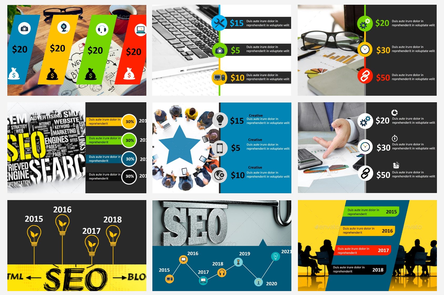 简约、时尚的MOZA – Powerpoint模板插图(5)