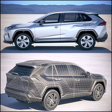 丰田Toyota RAV4 LE 2019 越野车素材之家精选3D模型