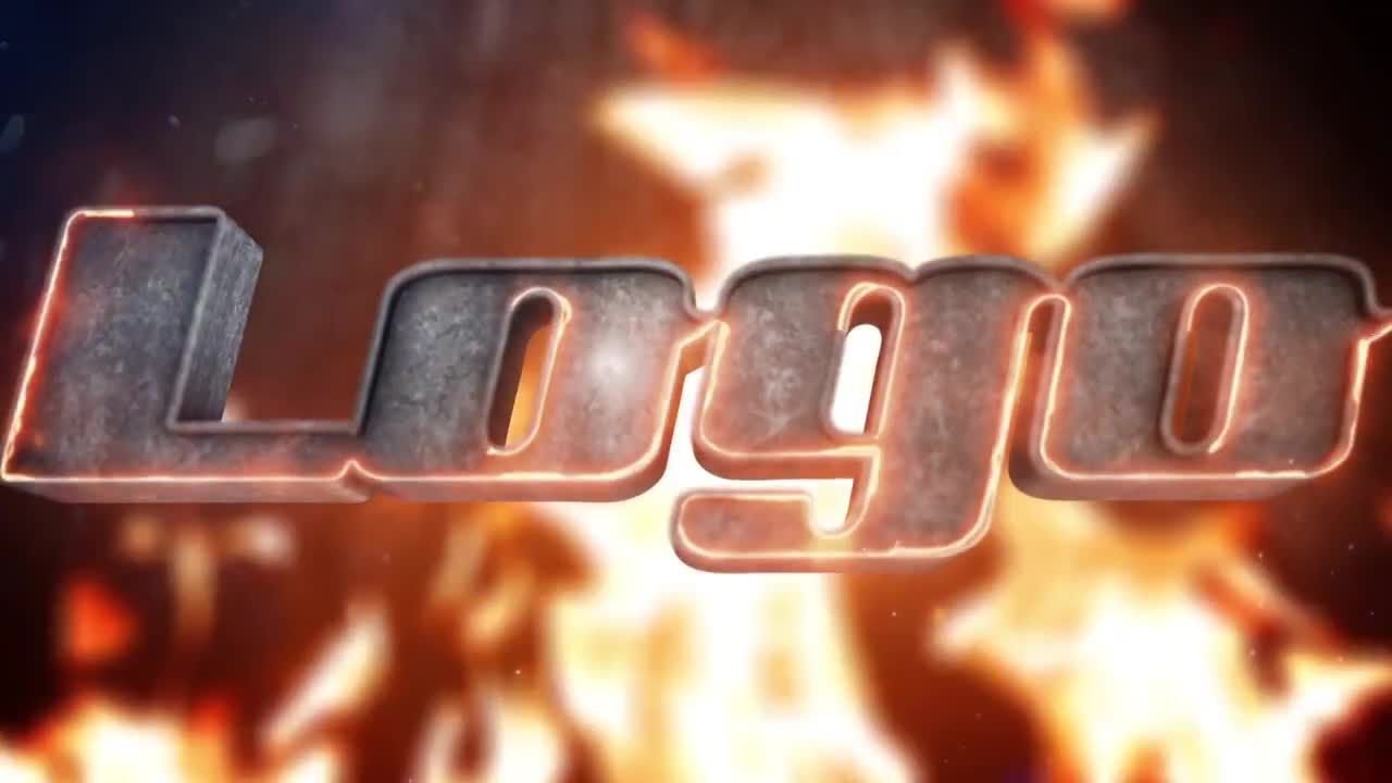 消防和金属徽标显示素材库精选AE模板